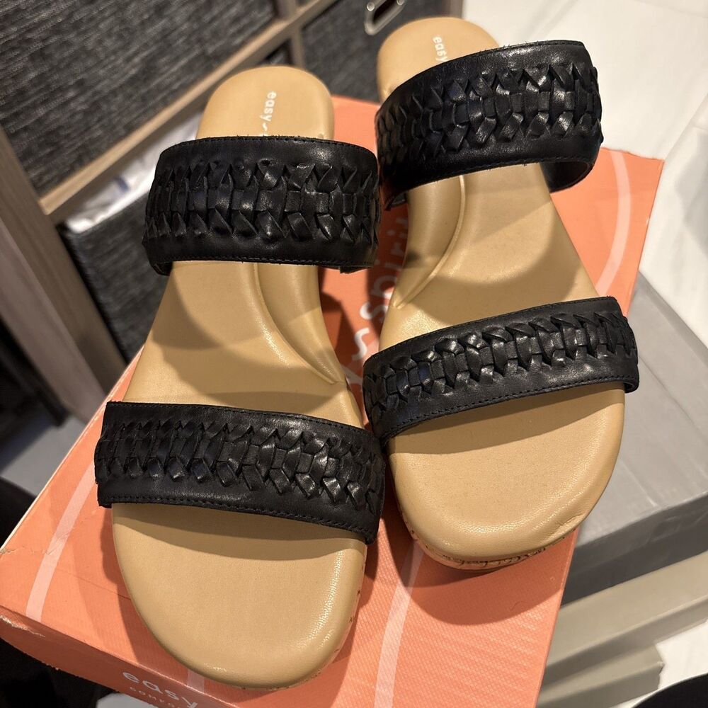 Easy Spirit Lillia 9M NIB Strappy Wedge Sandals